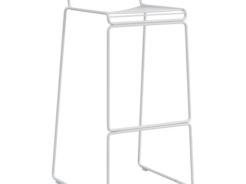 HAY hee-bar stool low Modelo 3D
