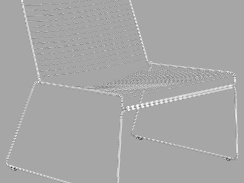 HAY hee-lounge chair Modelo 3D