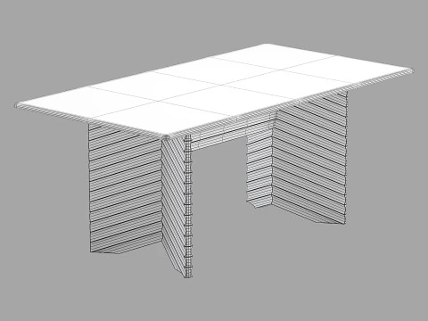 Moroso set da pranzo get lucky sedia-fila tavolo 180x95 Modello 3D