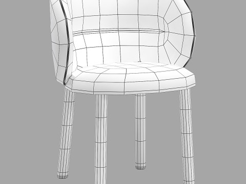 Moroso dining set get lucky chair-rows table 180x95 Modelo 3D