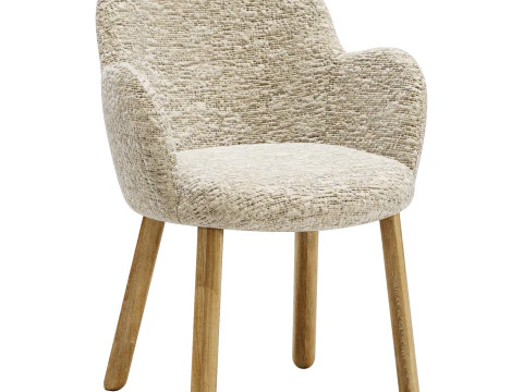Conjunto de jantar Moroso tulp cadeira-vol mesa redonda Modelo 3D