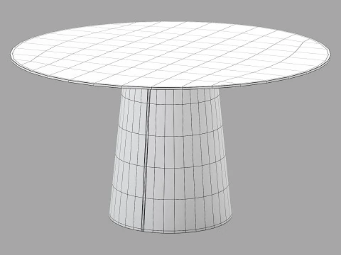 Conjunto de jantar Moroso tulp cadeira-vol mesa redonda Modelo 3D