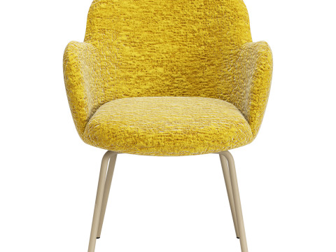 Moroso tulp chair-metal legs Modelo 3D