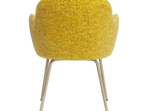 Moroso tulp chair-metal legs Modelo 3D
