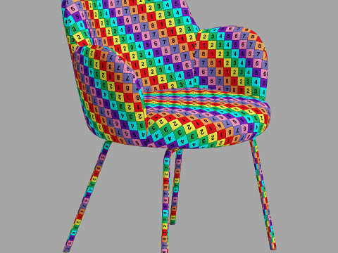 Moroso tulp chair-metal legs Modelo 3D