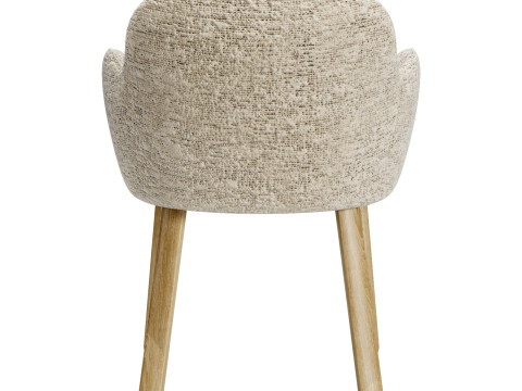 Moroso tulp chair-wood legs Modelo 3D