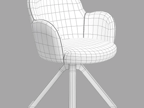 Moroso Tulp Drehstuhl 3D Modell