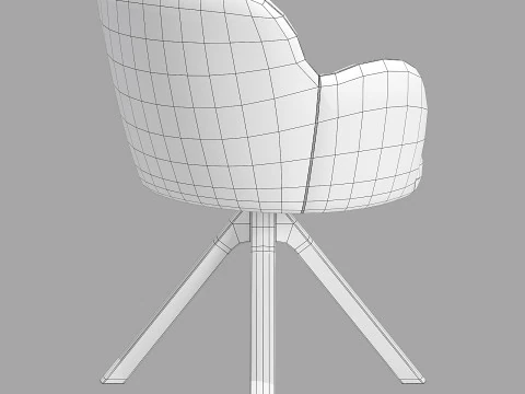 Moroso Tulp Drehstuhl 3D Modell