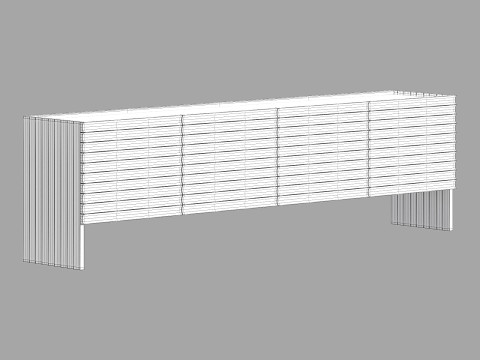 Moroso rows sideboard 3D Model