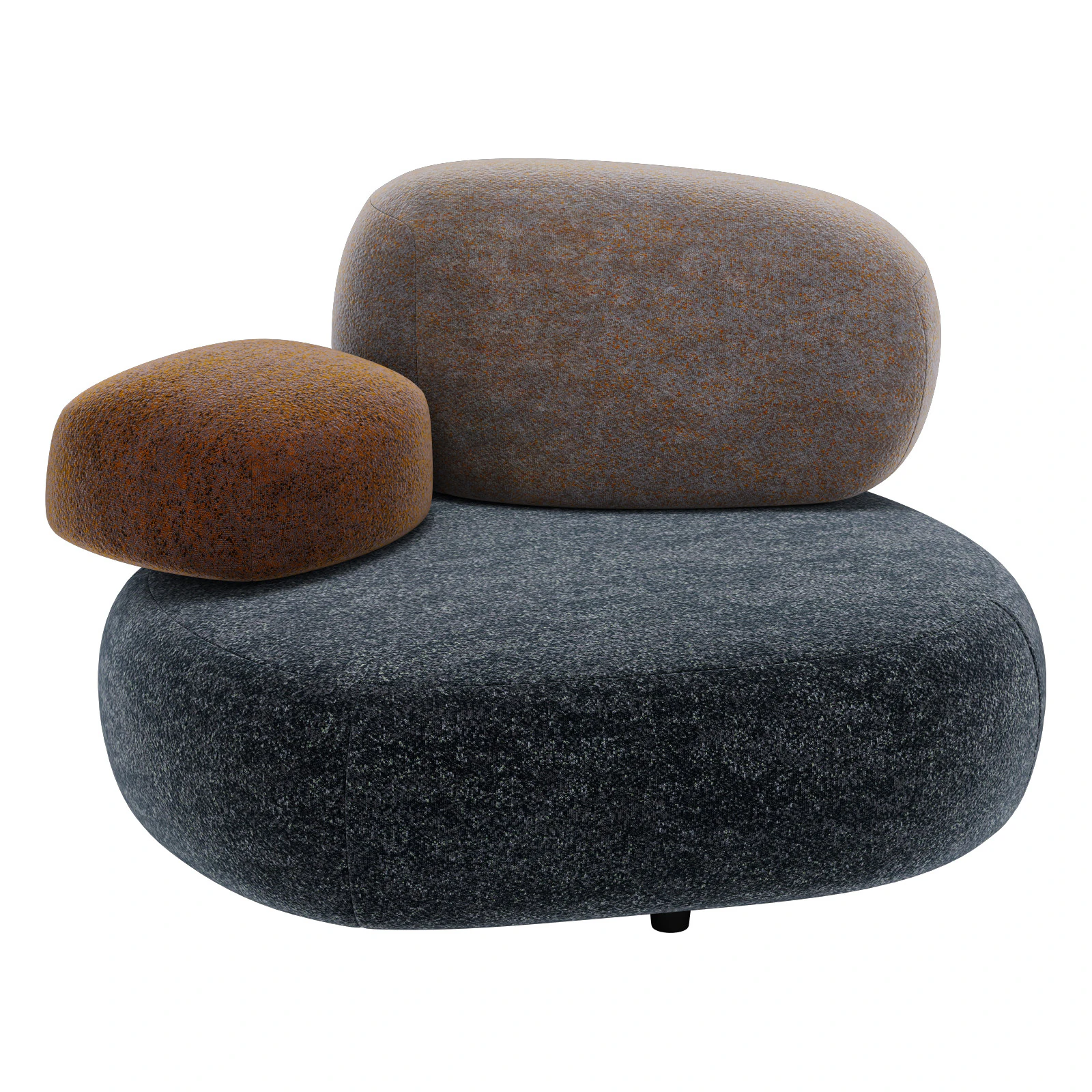 Moroso pebble element C2 3D Model .c4d .max .obj .3ds .fbx .stl .blend