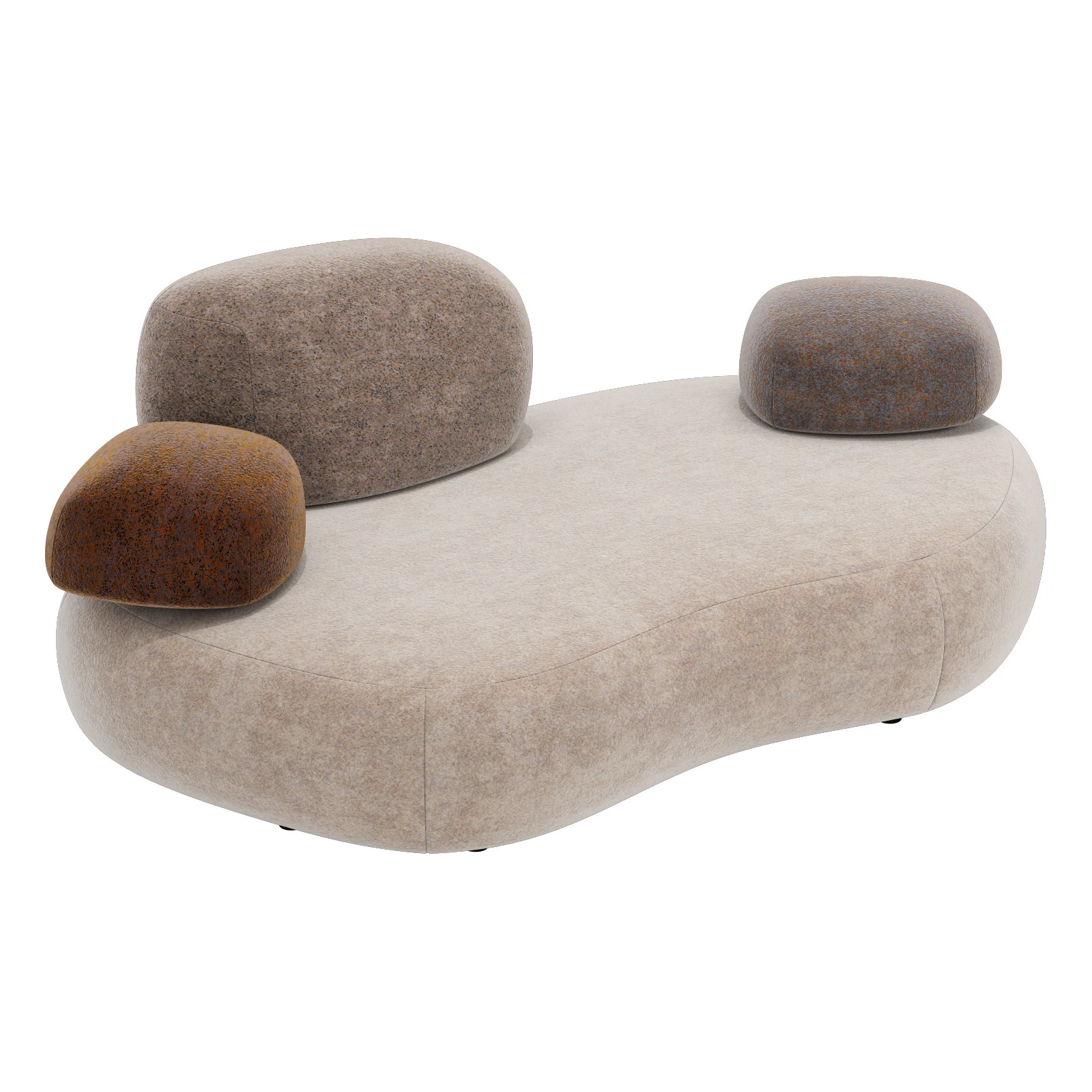 Moroso pebble element D1 3D Model .c4d .max .obj .3ds .fbx .stl .blend 