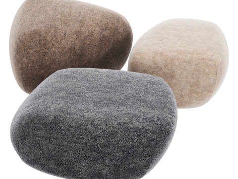 Moroso pebble ottoman Modelo 3D
