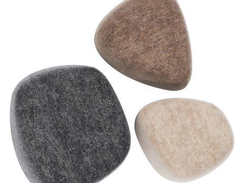 Moroso pebble ottoman 3D Model