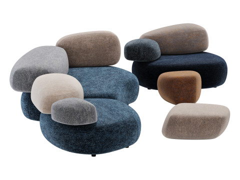 Moroso pebble system set 001 Modelo 3D