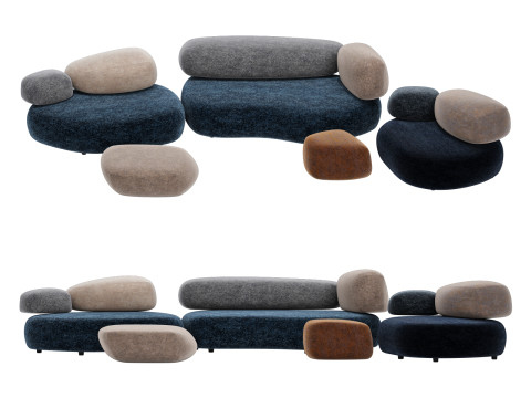Moroso pebble system set 001 Modelo 3D