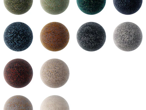 Moroso sistema di ciottoli set 001 Modello 3D