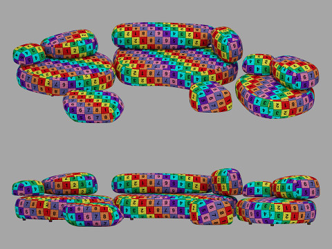 Moroso pebble system set 001 Modelo 3D