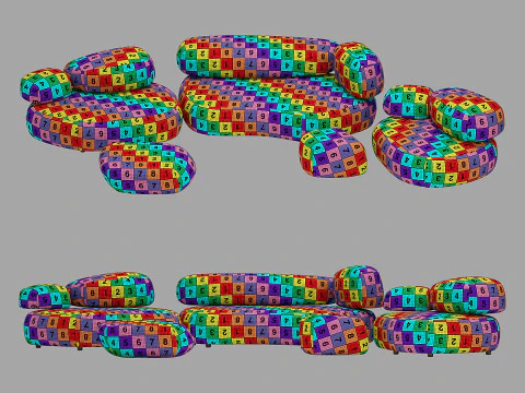 Moroso sistema di ciottoli set 001 Modello 3D