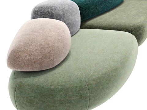Moroso pebble system set 002 3D Model