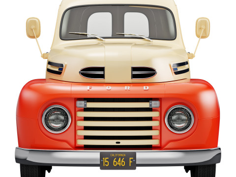 F 1 panel truck 1948 Modello 3D