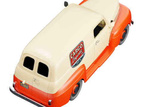 F 1 panel truck 1948 Modello 3D