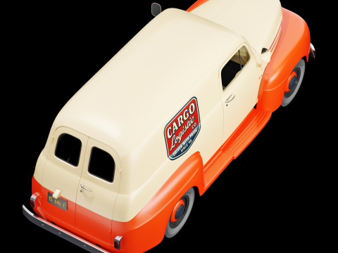 F 1 panel truck 1948 Modello 3D