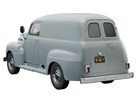 F 1 panel truck 1952 3D 模型