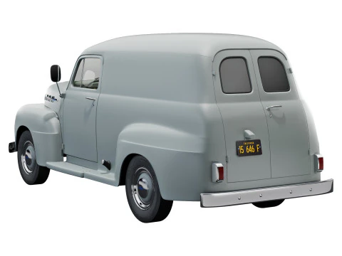 Autocarro F 1 pannello del 1952 Modello 3D