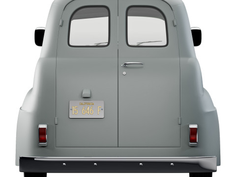 F 1 panel truck 1952 3D 模型