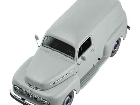 Autocarro F 1 pannello del 1952 Modello 3D