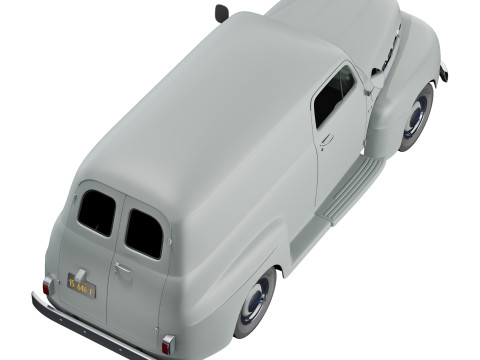 F 1 panel truck 1952 3D 模型