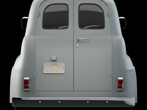 F 1 panel truck 1952 3D 模型