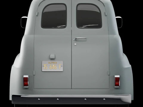 Autocarro F 1 pannello del 1952 Modello 3D