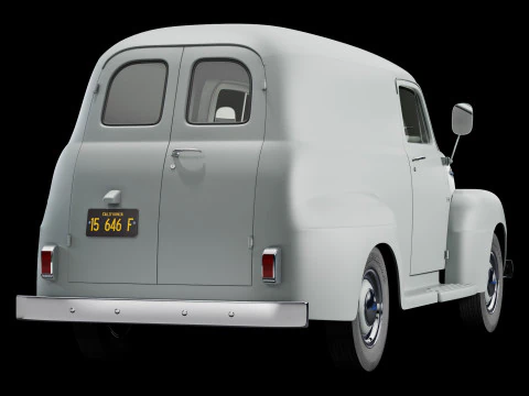 Autocarro F 1 pannello del 1952 Modello 3D