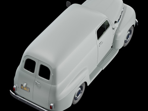 F 1 panel truck 1952 3D 模型