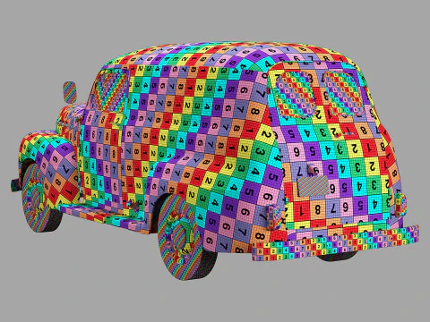 Autocarro F 1 pannello del 1952 Modello 3D