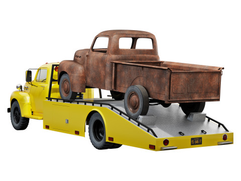 F 6 ramp truck 1948 Model 3D