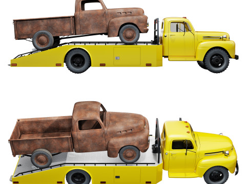 F 6 ramp truck 1948 Model 3D