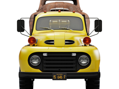 F 6 ramp truck 1948 Model 3D