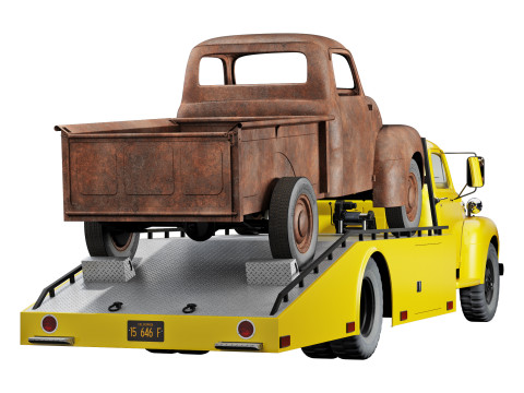 F 6 ramp truck 1948 Model 3D