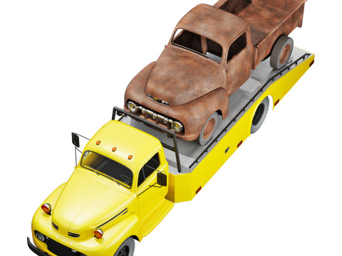 F 6 ramp truck 1948 Model 3D