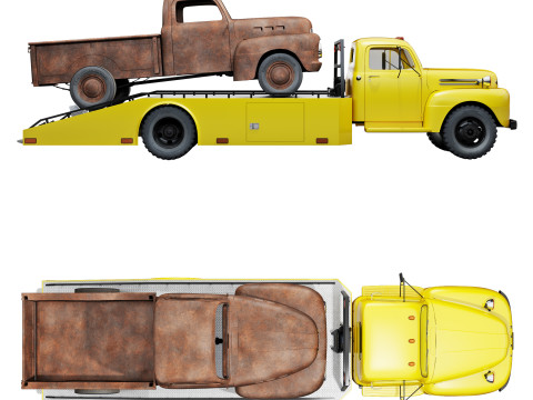 F 6 ramp truck 1948 Model 3D