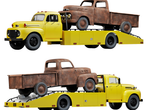 F 6 ramp truck 1948 Model 3D
