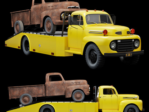 F 6 ramp truck 1948 Model 3D