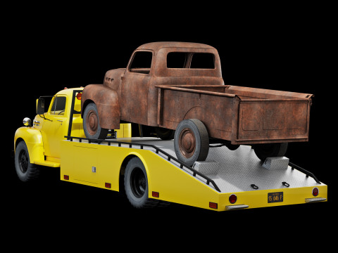 F 6 ramp truck 1948 Model 3D
