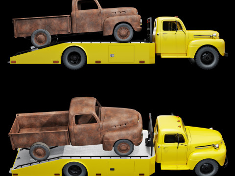F 6 ramp truck 1948 Model 3D