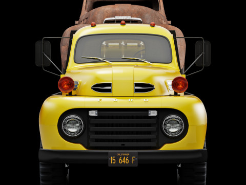 F 6 ramp truck 1948 Model 3D