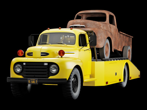 F 6 ramp truck 1948 Model 3D