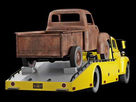 F 6 ramp truck 1948 Model 3D