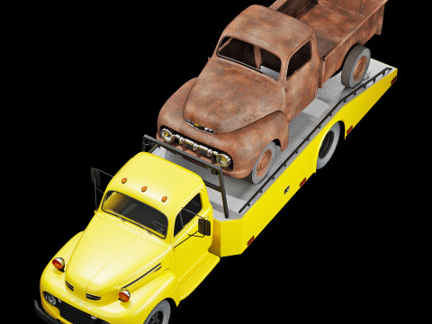 F 6 ramp truck 1948 Model 3D